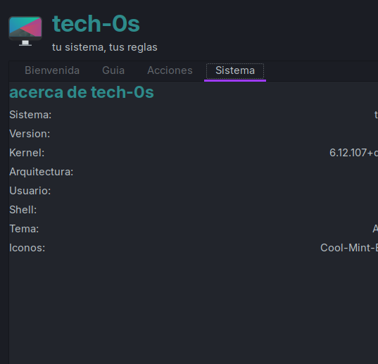 Sistema de tech-0s